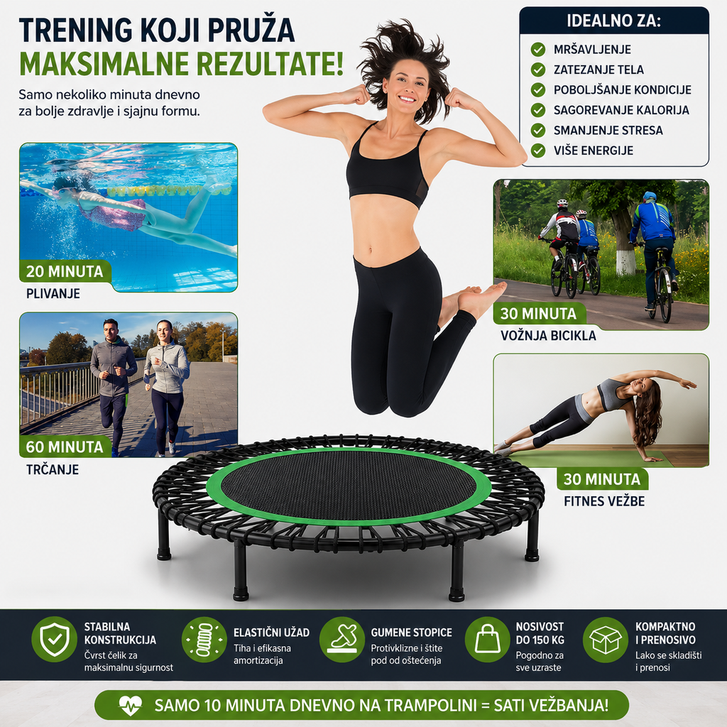 Fitness trambolina 122 cm