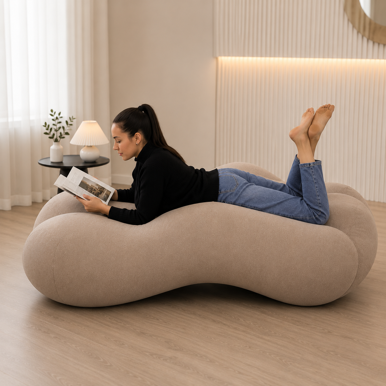 2u1 Ergonomska Fotelja na naduvavanje