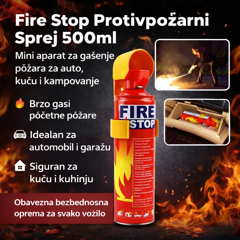 Protivpožarni Sprej za Vozila, Dom i Putovanja - 500ml