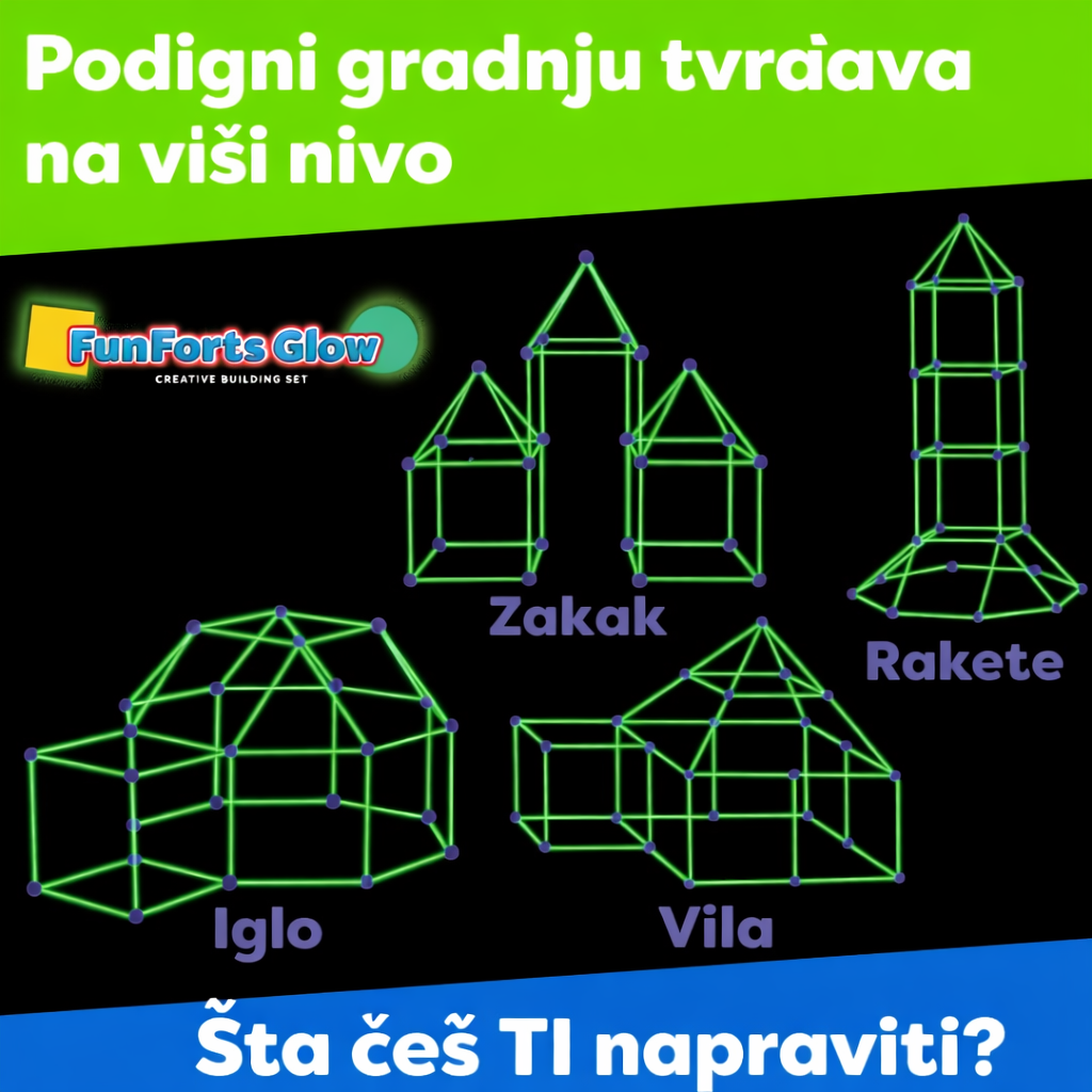 Kreativni set za izgradnju dečijih tvrđava