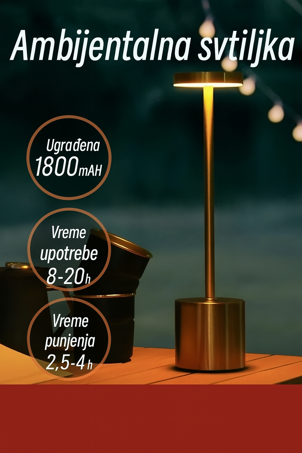 LED prenosiva lampa