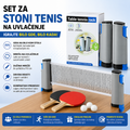 Mreža za stoni tenis + 2 Reketa i loptice