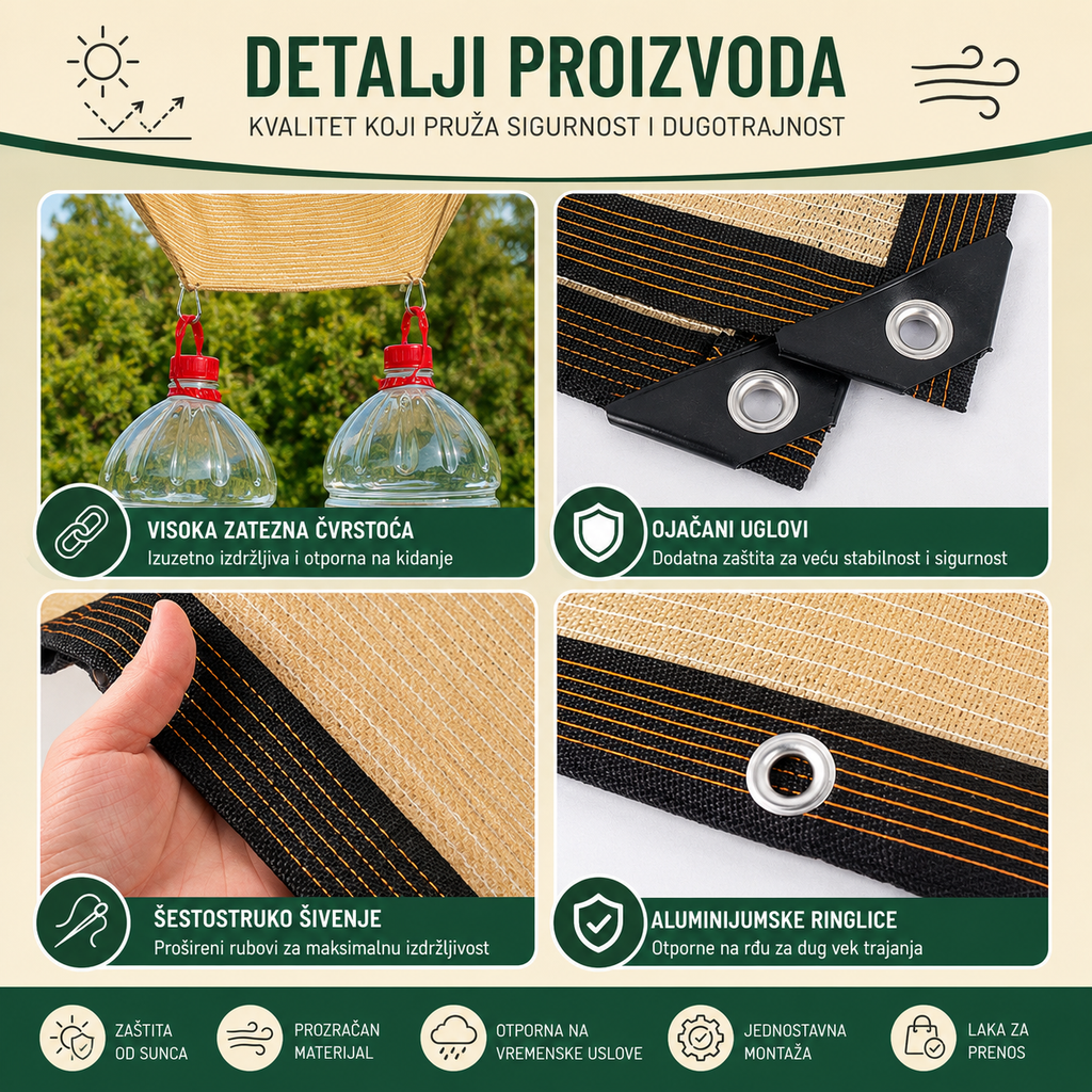 Tenda za Dvorište (Bež Boja)