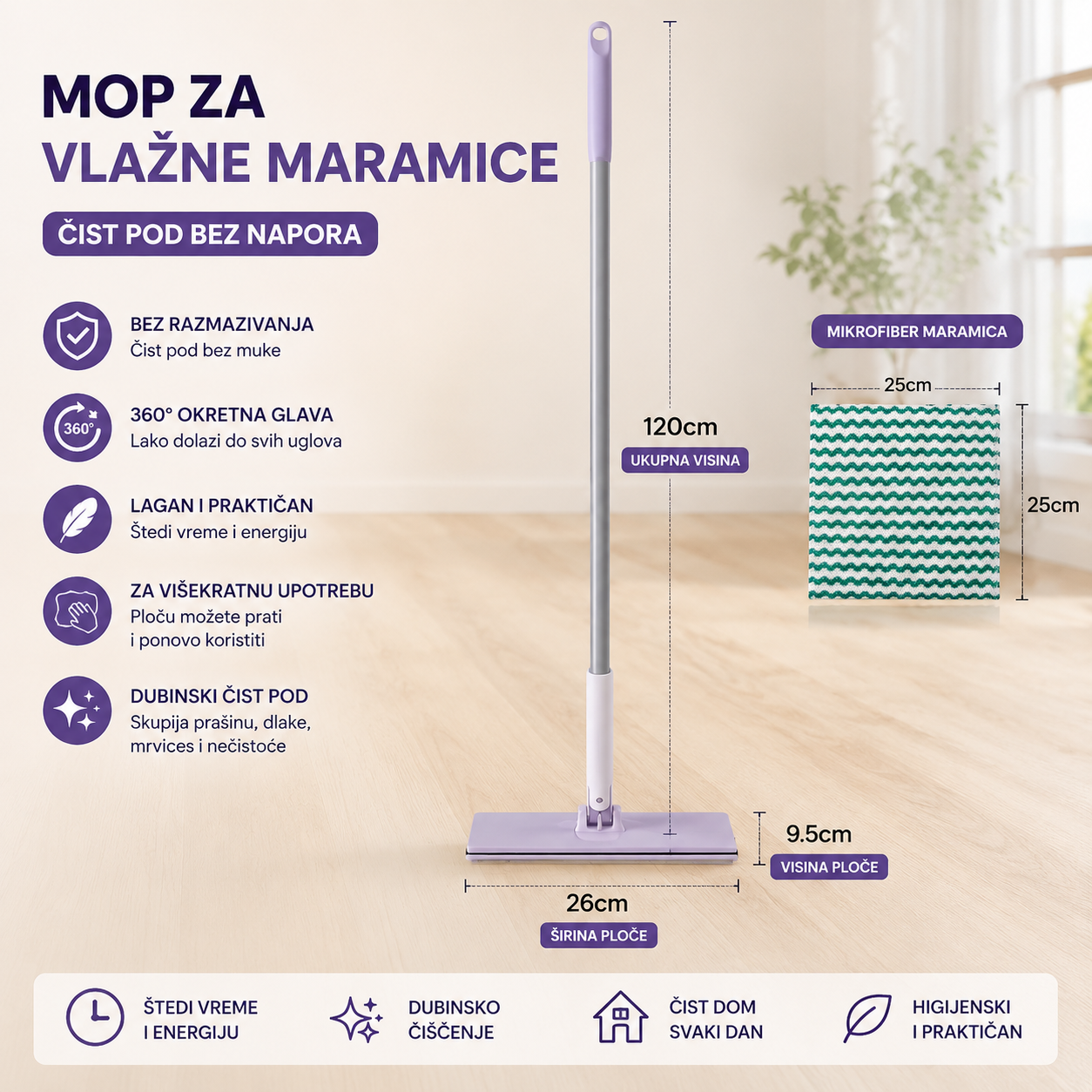 Mop za vlažne Maramice
