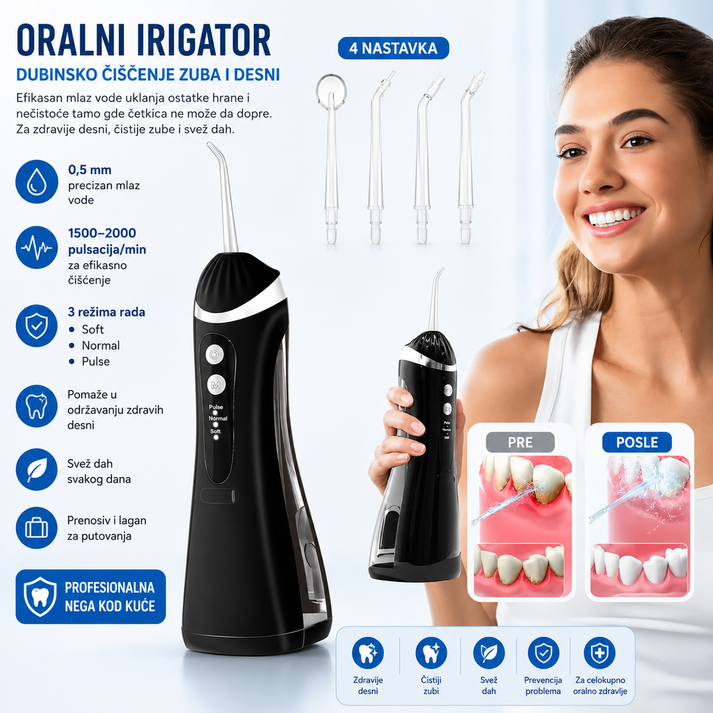 Oralni Irigator Za Dubinsko Čišćenje