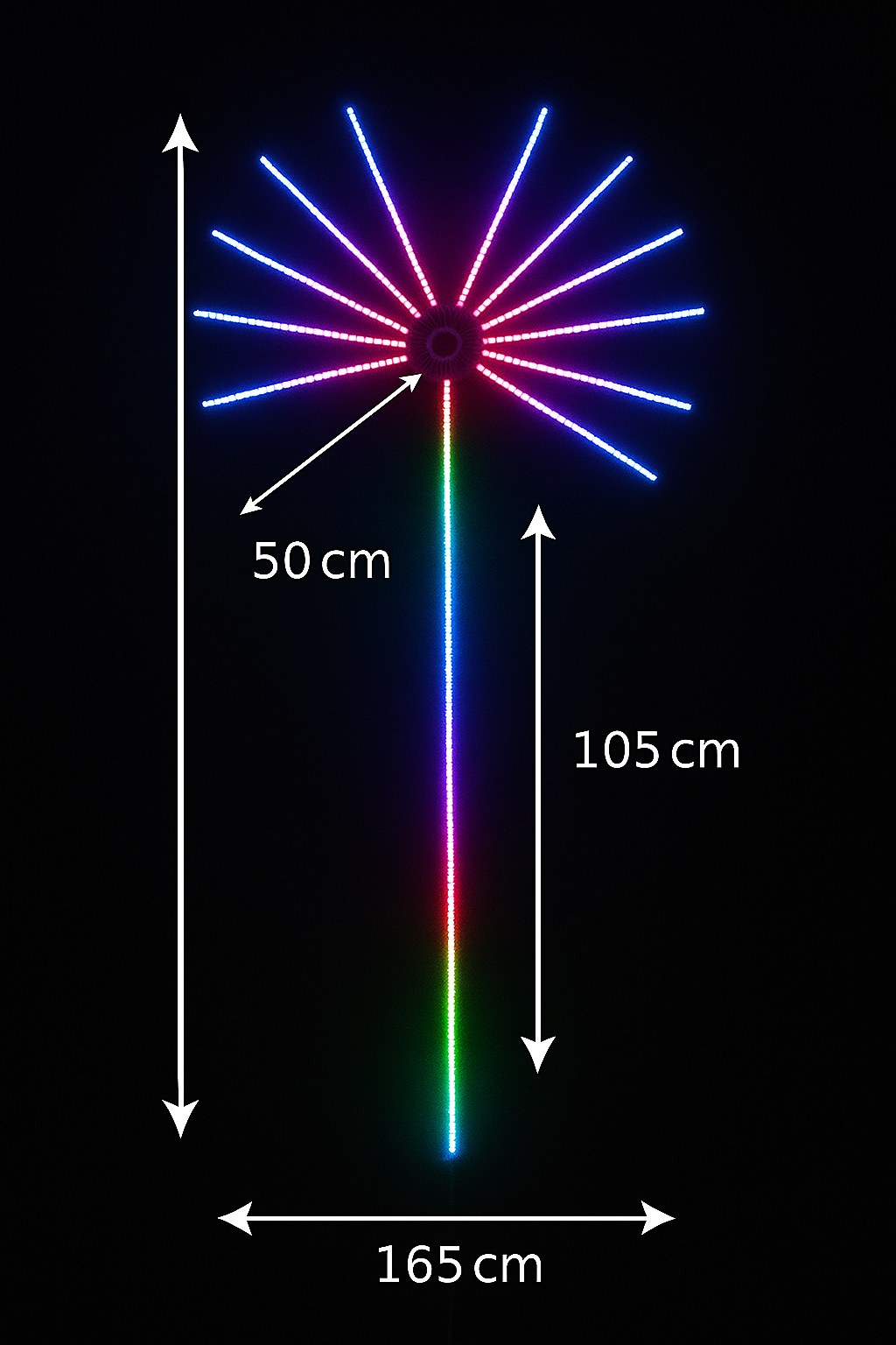 Pametna RGB Vatromet Lampa