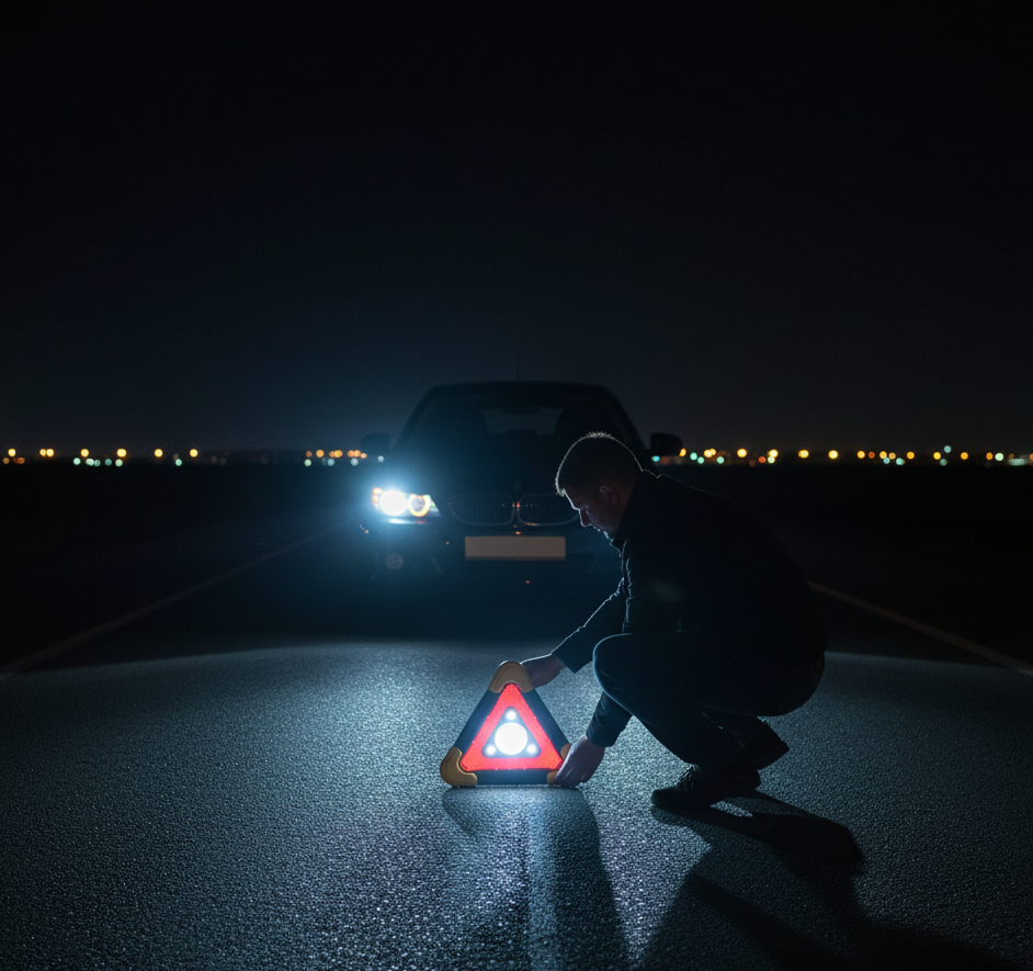 3u1 Multifunkcionalni LED Trougao – Vaša sigurnost na prvom mestu!