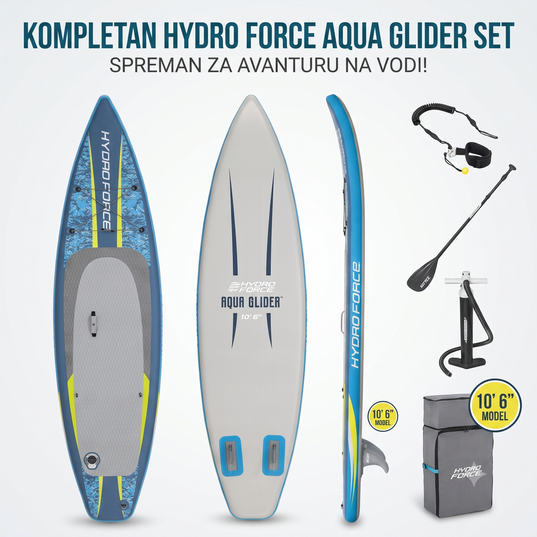 Bestway Hydro-Force™ Aqua Glider Touring SUP daska na naduvavanje 320×79×12 cm
