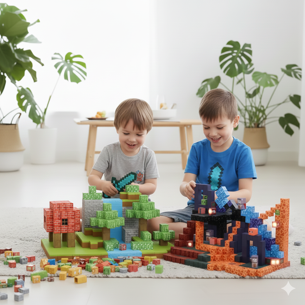 Magnetne kocke Minecraft- 128 Komada