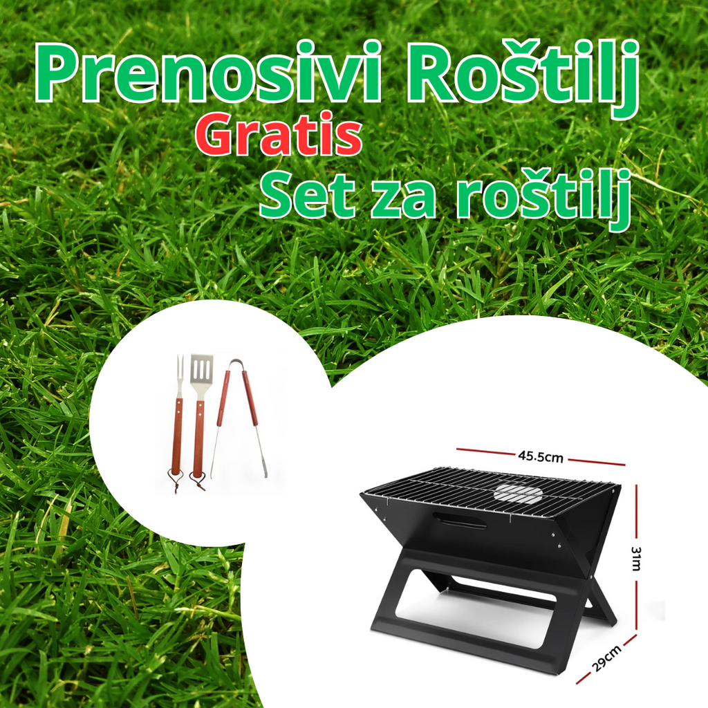 Prenosivi Roštilj + Hvataljka