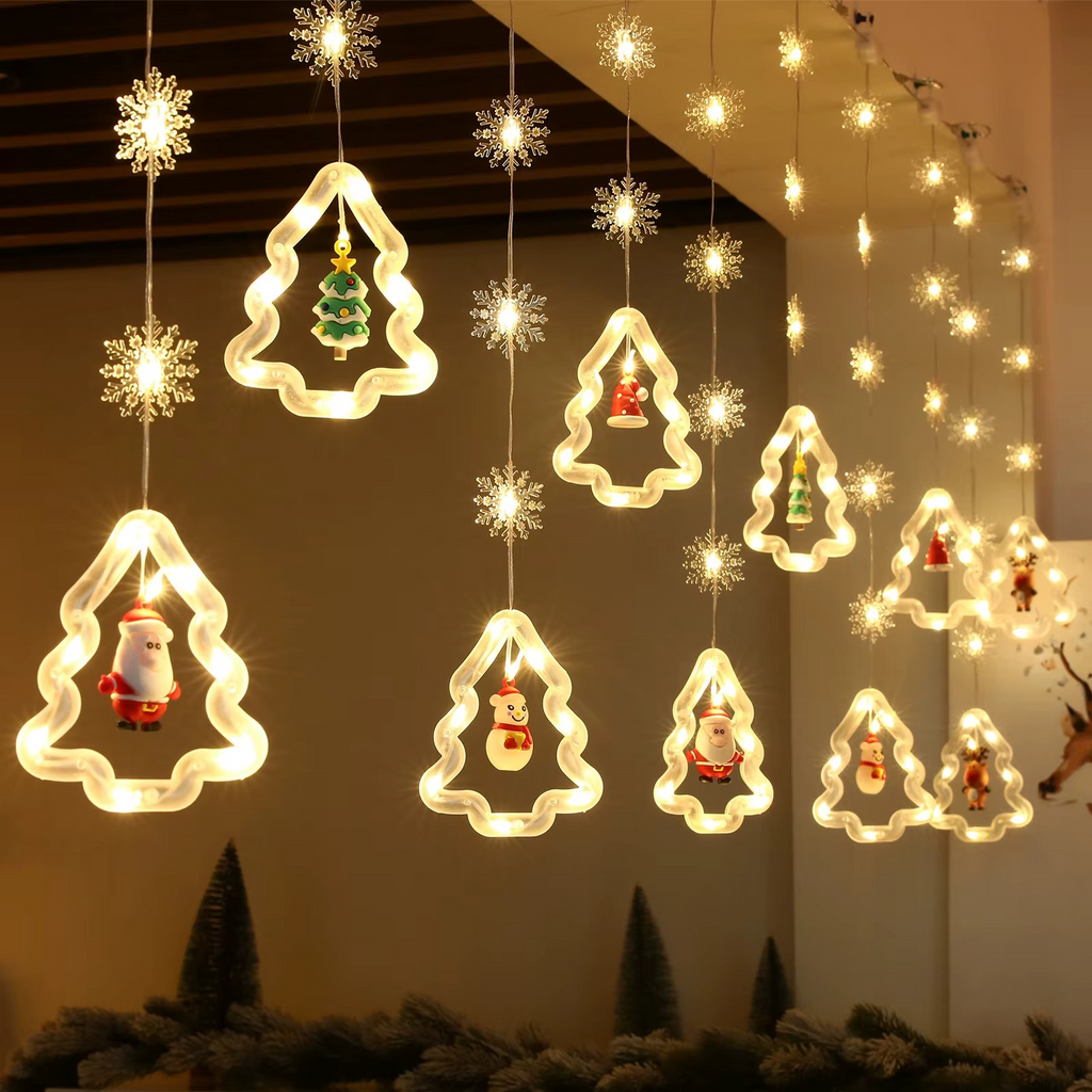 LED božićna zavesa –  10 Ukrasa