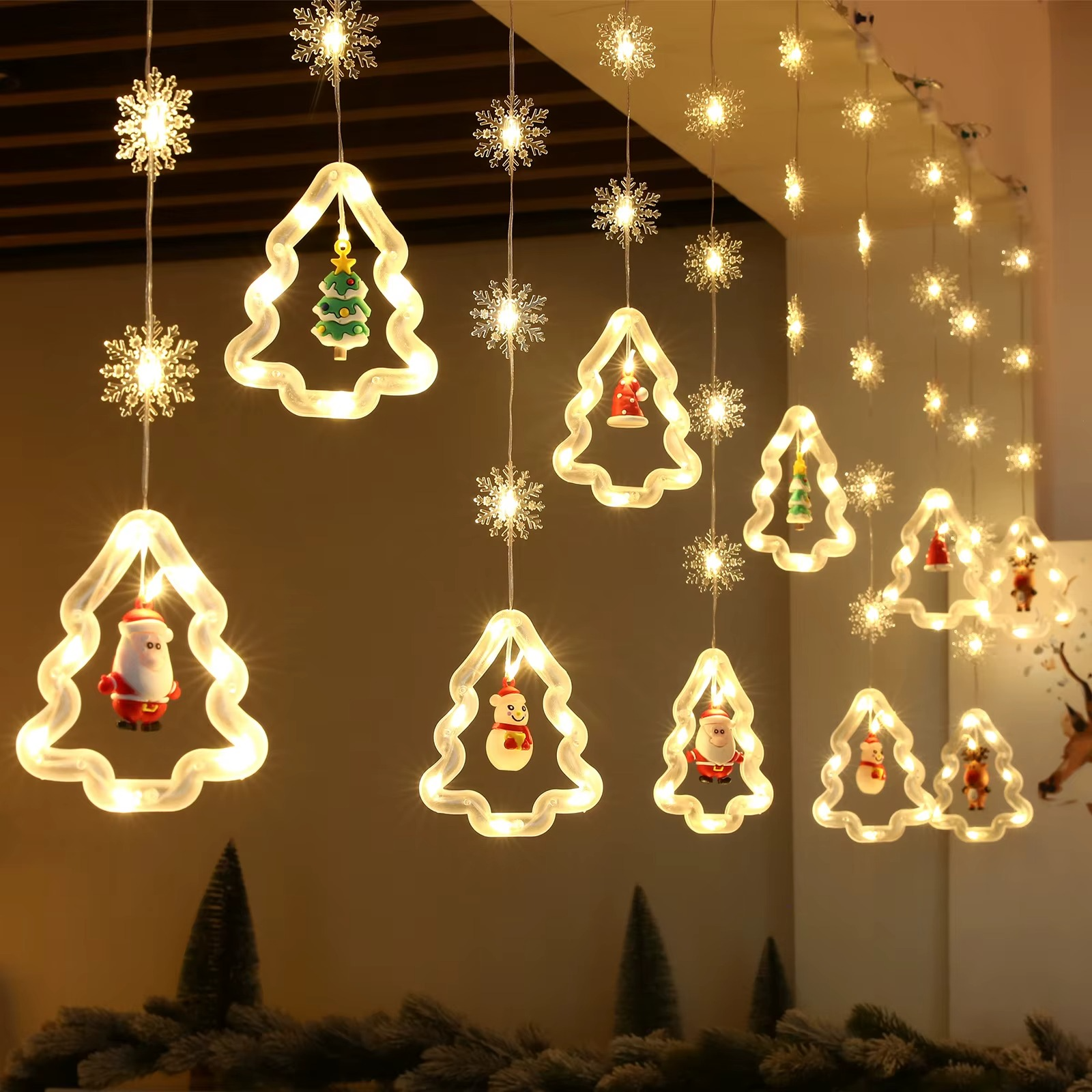 LED božićna zavesa –  10 Ukrasa